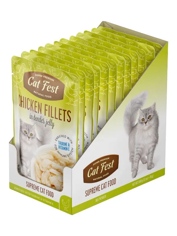 Catfest märgtoit kassidele, tõeline filee ja ehtsad maitsed. Tauriiniga