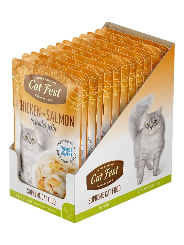 Catfest märgtoit kassidele, tõeline filee ja ehtsad maitsed. Tauriiniga