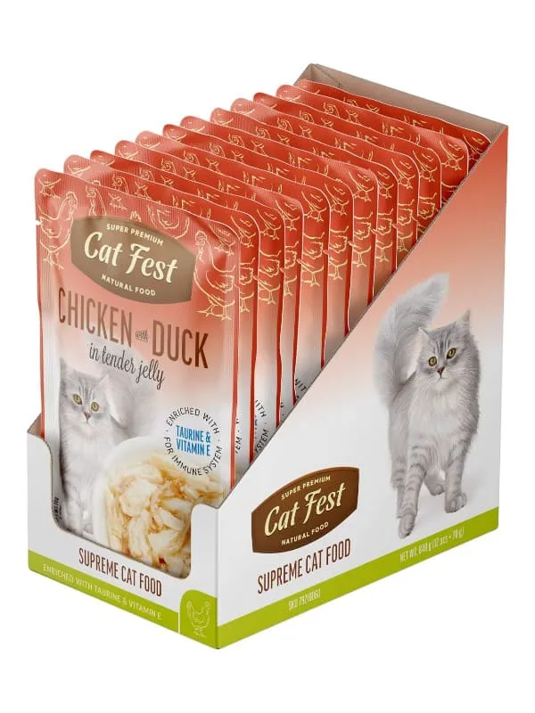 Catfest märgtoit kassidele, tõeline filee ja ehtsad maitsed. Tauriiniga