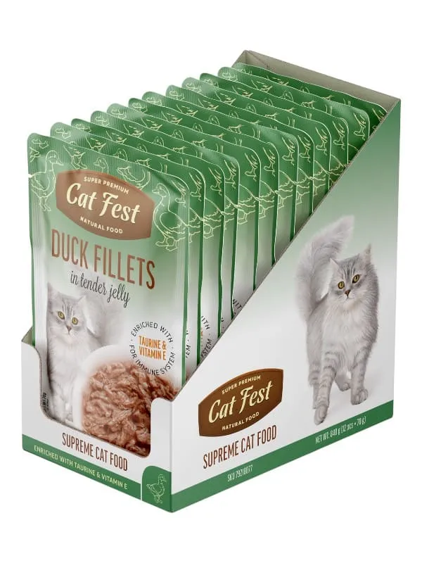 Catfest märgtoit kassidele, tõeline filee ja ehtsad maitsed. Tauriiniga