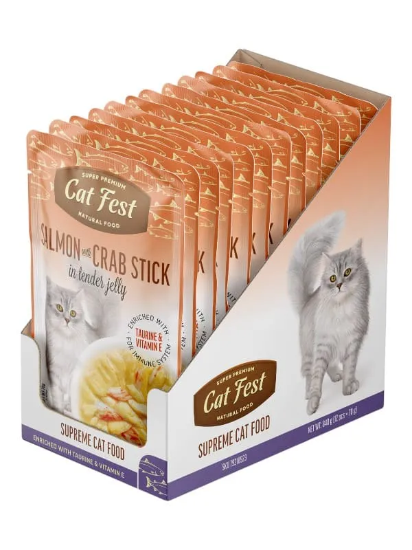 Catfest märgtoit kassidele, tõeline filee ja ehtsad maitsed. Tauriiniga