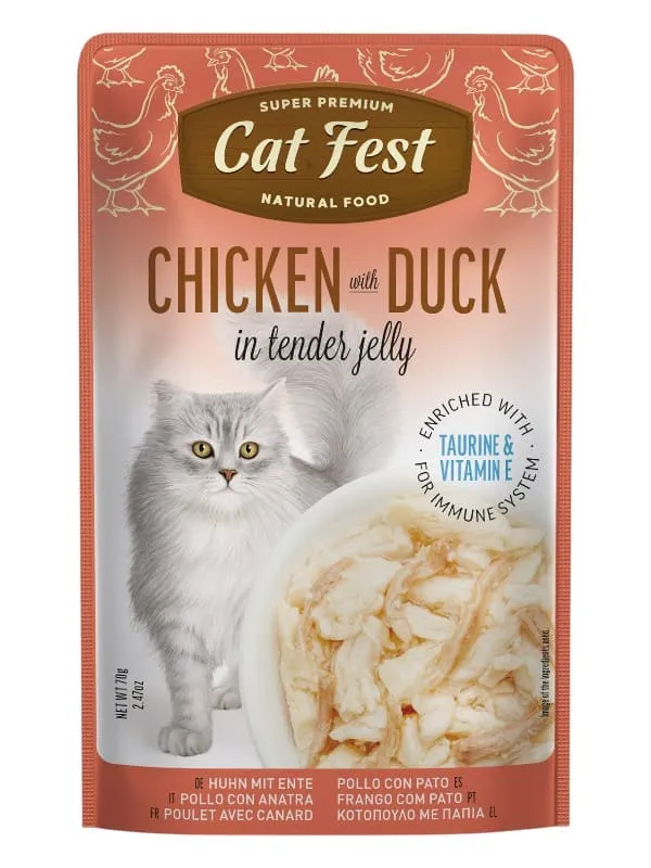 Catfest märgtoit kassidele, tõeline filee ja ehtsad maitsed. Tauriiniga