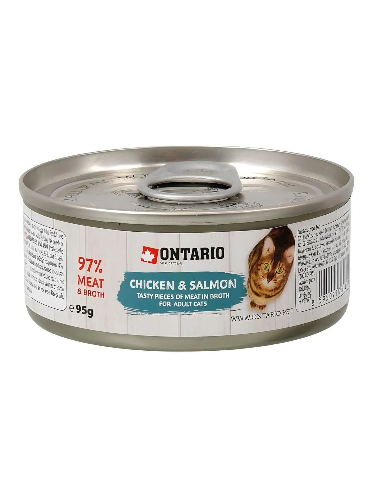 Ontario konserv kassile kana ja lõhega 95g