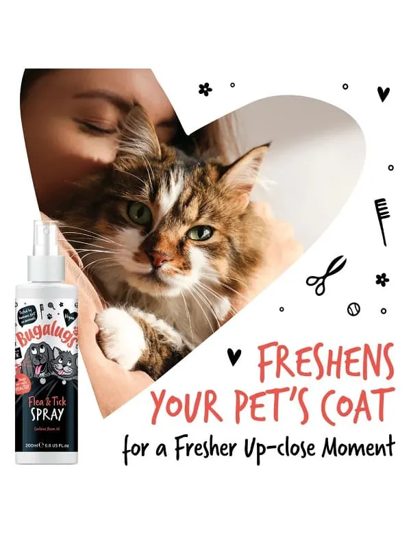 Bugalugs kirbu- ja puugivastane koerte ja kasside sprei