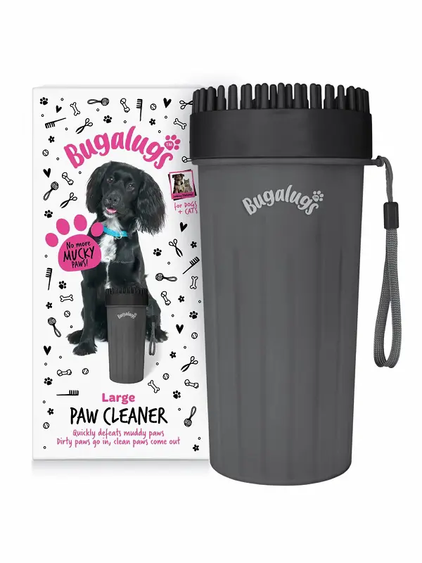 Bugalugs koera käppade puhastaja, must L