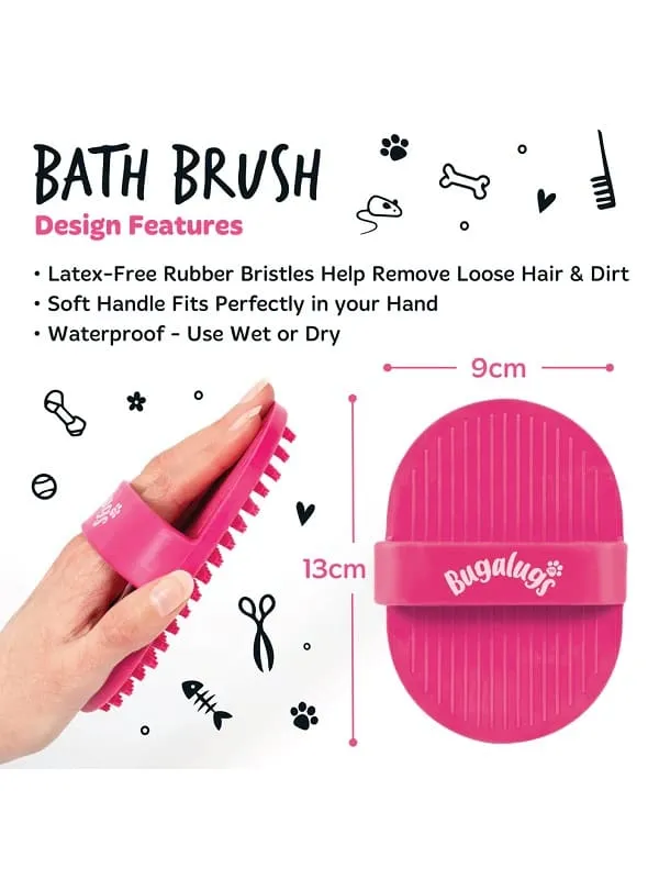 Bugalugs silikoonist pesuhari kassidele ja koertele, roosa