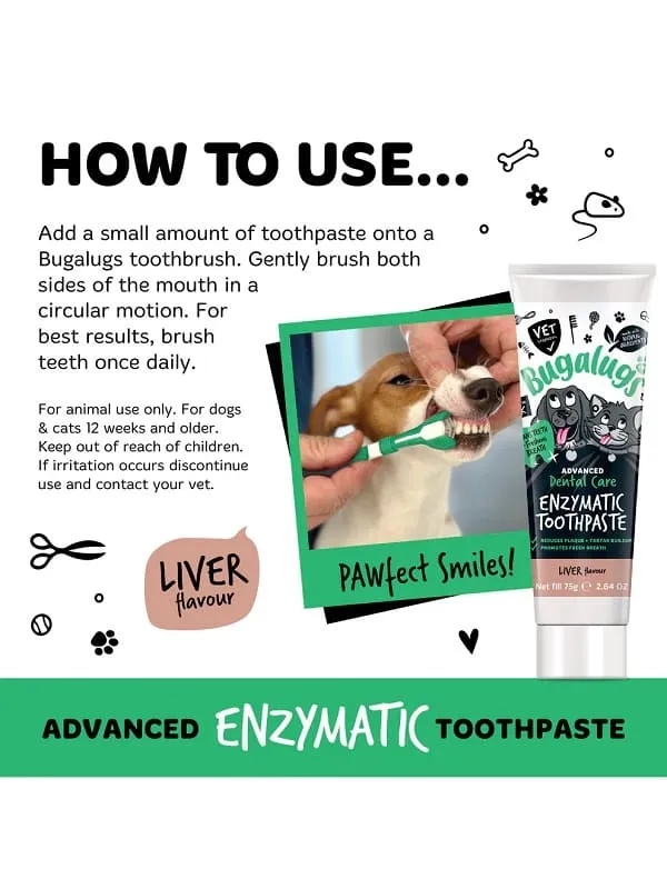 Bugalugs ensüümidega hambapasta koertele/kassidele