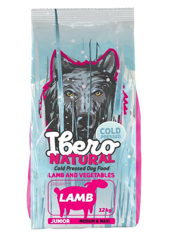 Külmpressitud Ibero Junior keskmistele ja suurtele tõugudele, lammas 12kg