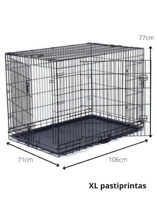 Koera puur (tugevdatud) XL 106x71x77cm