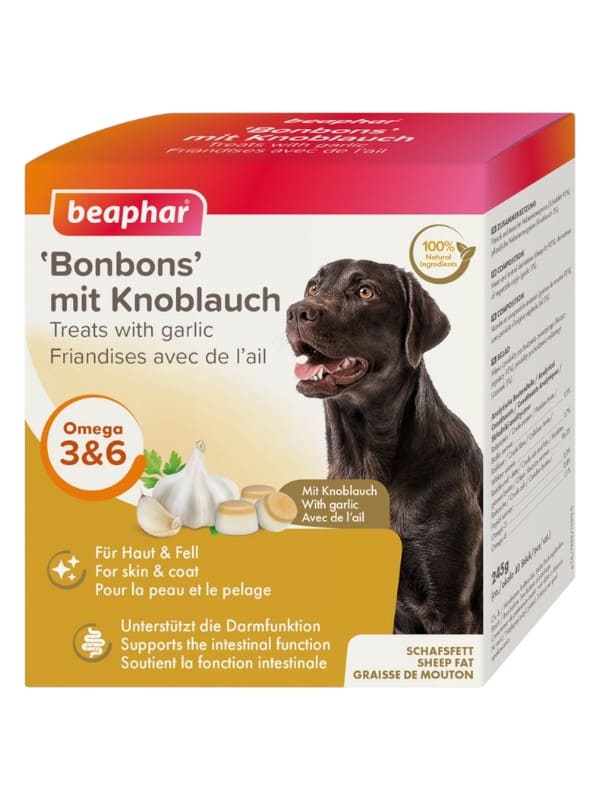 Beaphar BonBons lambarasv küüslauguga, Omega 3&6 maius