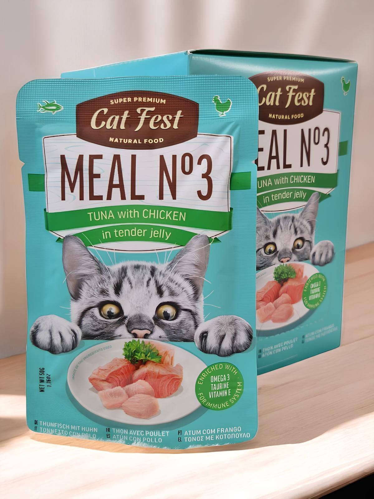 CatFest tuunikala ja kana tarrendis,12x50g