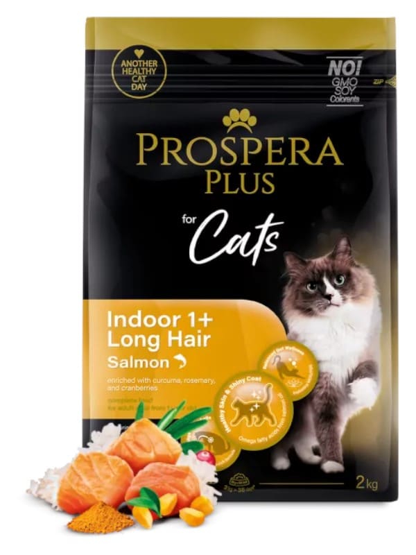 Prospera Plus Indoor 1+ Salmon Long Hair, 2kg