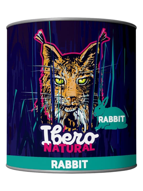 Ibero Natural 100% lihaga konserv kassidele, küülik 200g